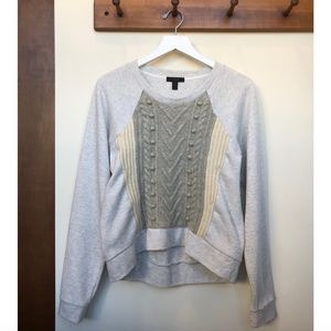 J.Crew Light Gray Sweater (Medium)